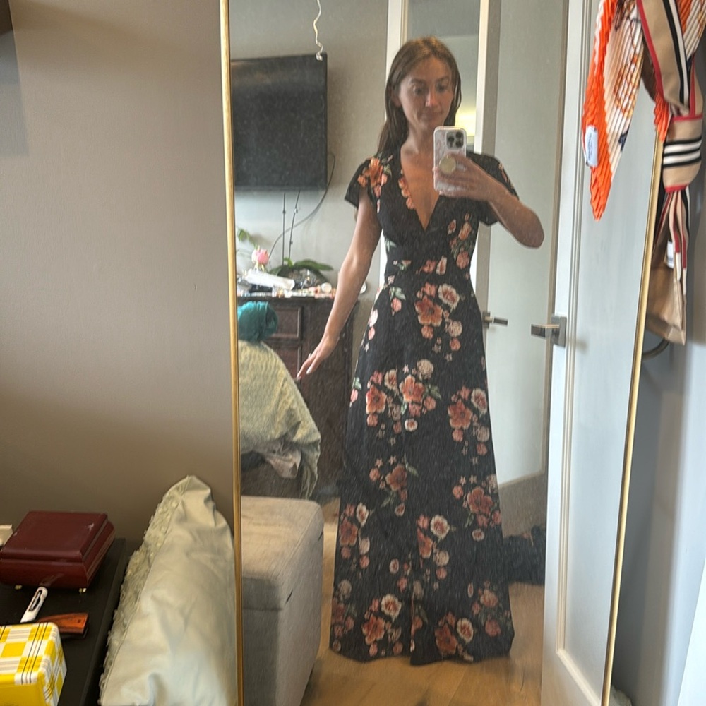 Hello Molly Maxi Floral Wrap dress